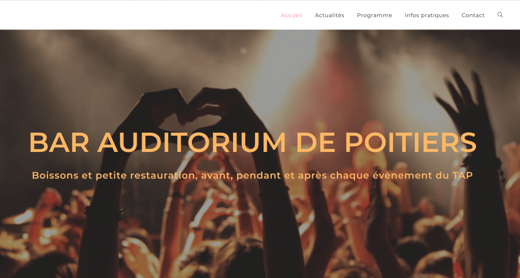 Capture d’écran bar auditorium
